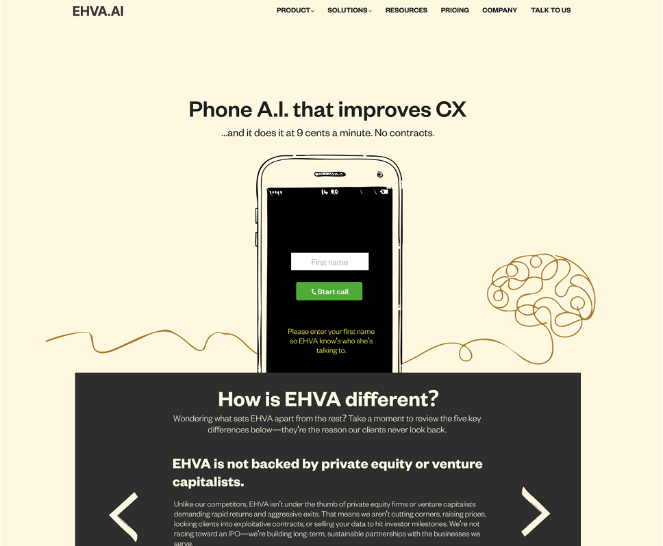 EHAV mobile design adaptation preview